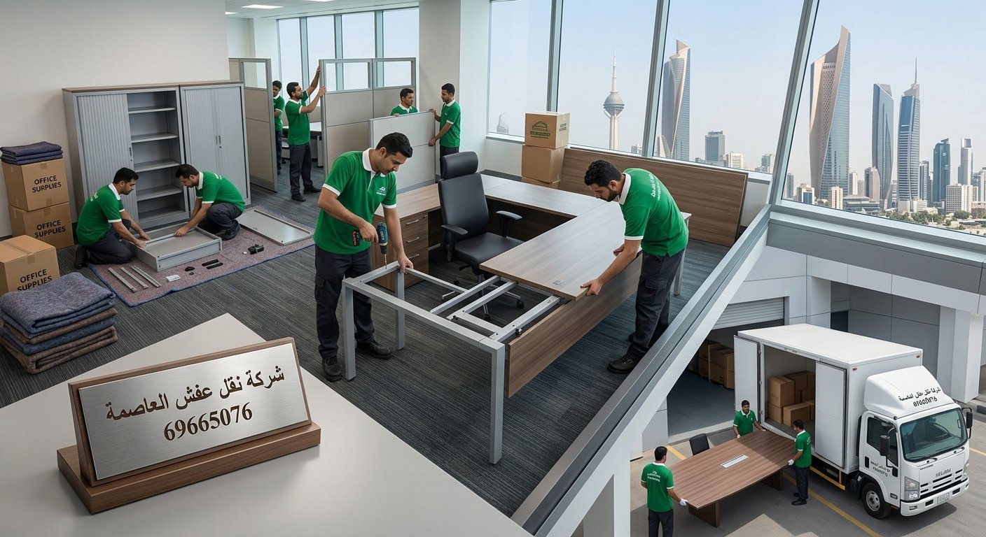تصميم اخر يعبر عن نقل عفش العاصمة: خدمات فك وتركيب الأثاث المكتبي والمنزلي باحترافية متناهية